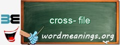 WordMeaning blackboard for cross-file